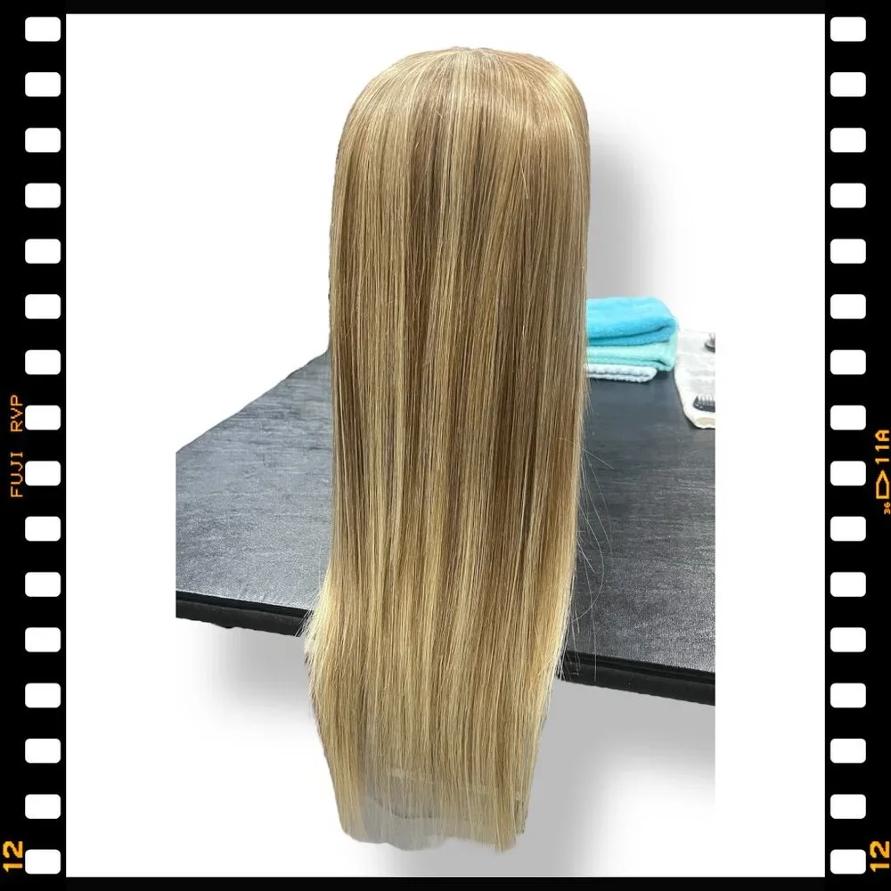 Blonde Straight Long Wig - Natural Honey Blonde